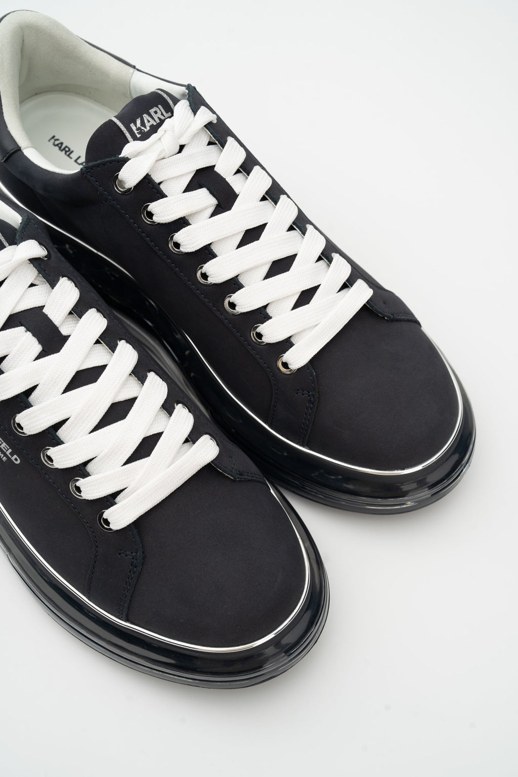 Karl Lagerfeld Men's Kapri Kushion RSG Lo Lace Navy Nubuck | KL52617-2AA