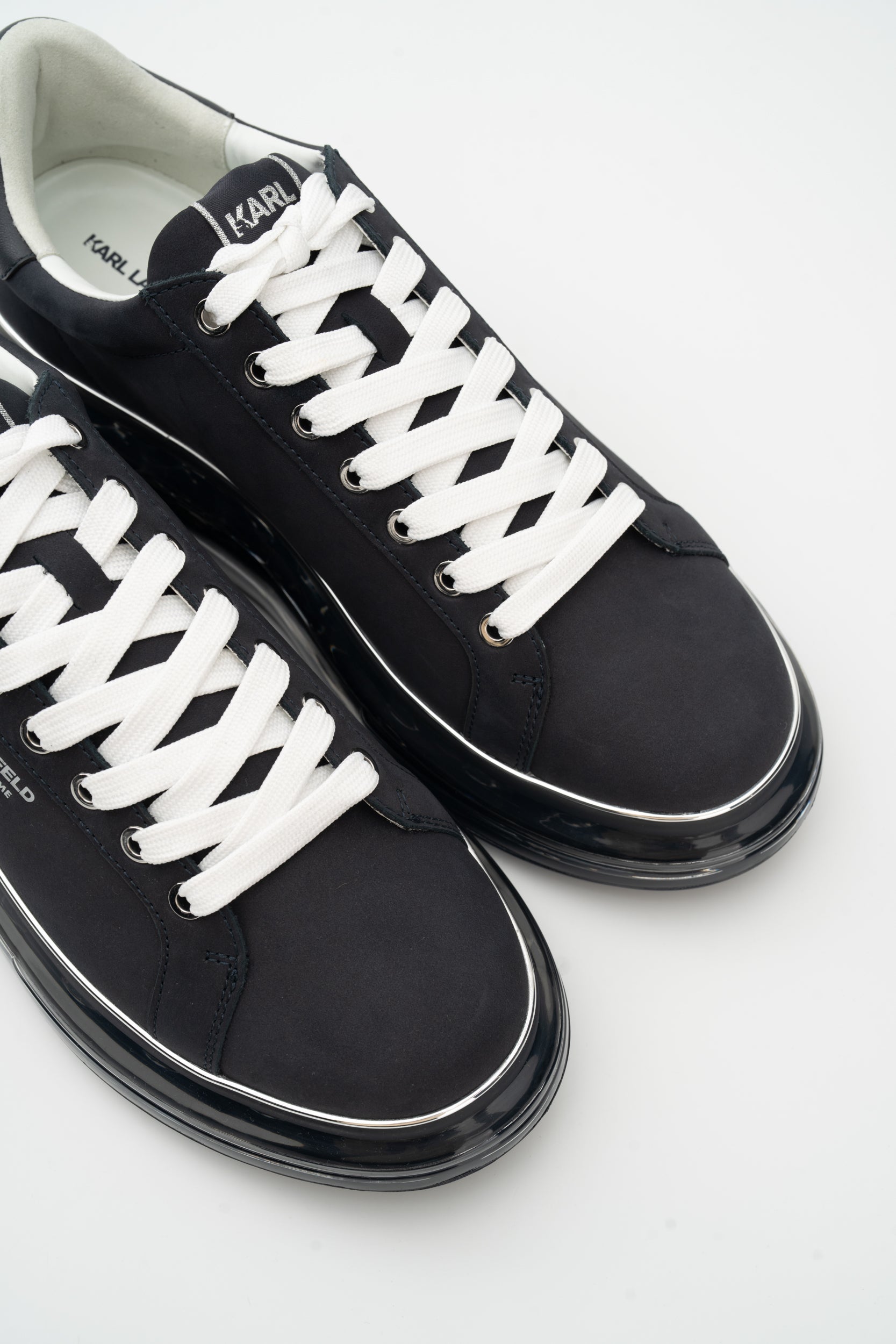 Karl Lagerfeld Men's Kapri Kushion RSG Lo Lace Navy Nubuck | KL52617-2AA