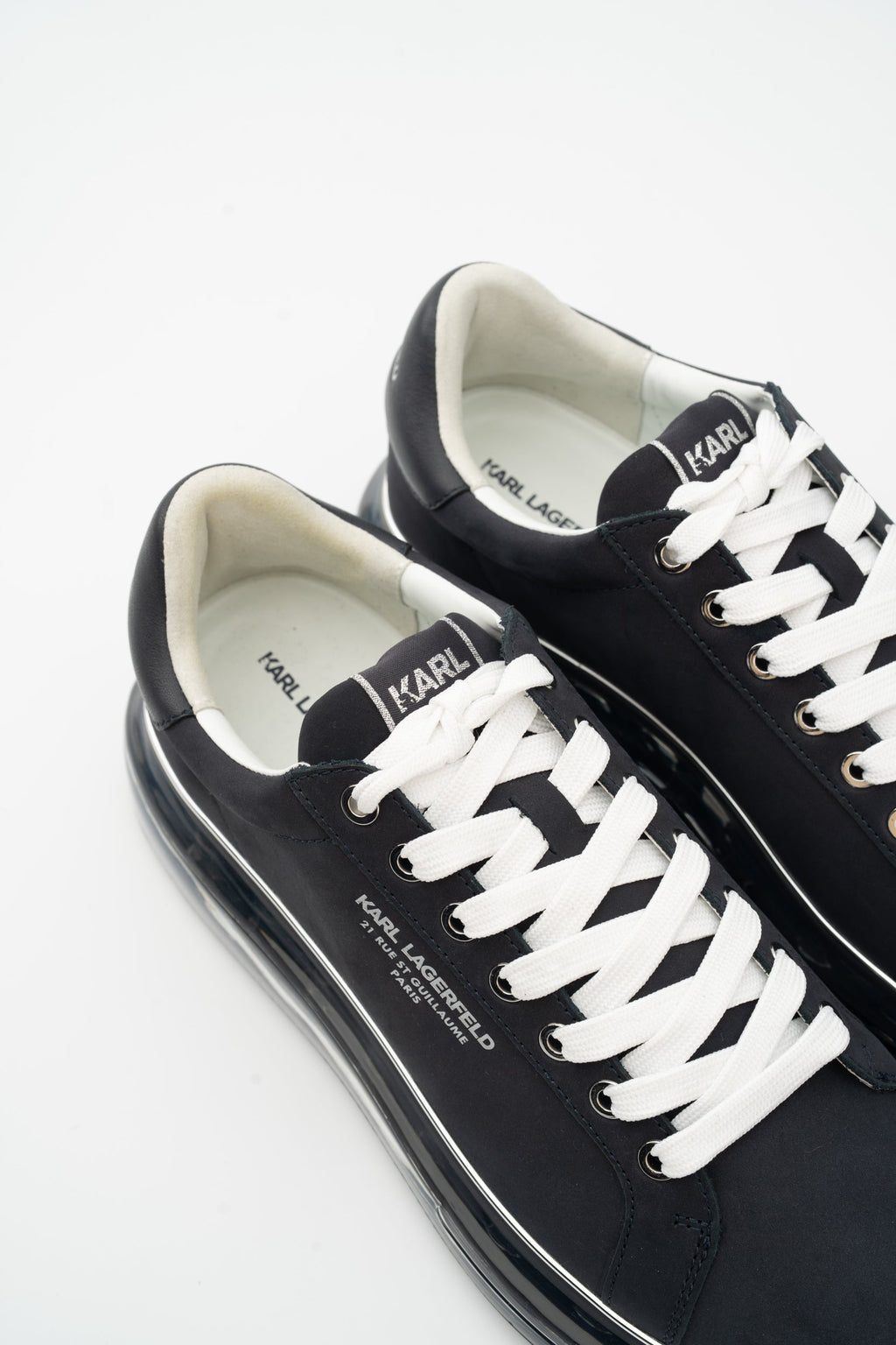 Karl Lagerfeld Men's Kapri Kushion RSG Lo Lace Navy Nubuck | KL52617-2AA