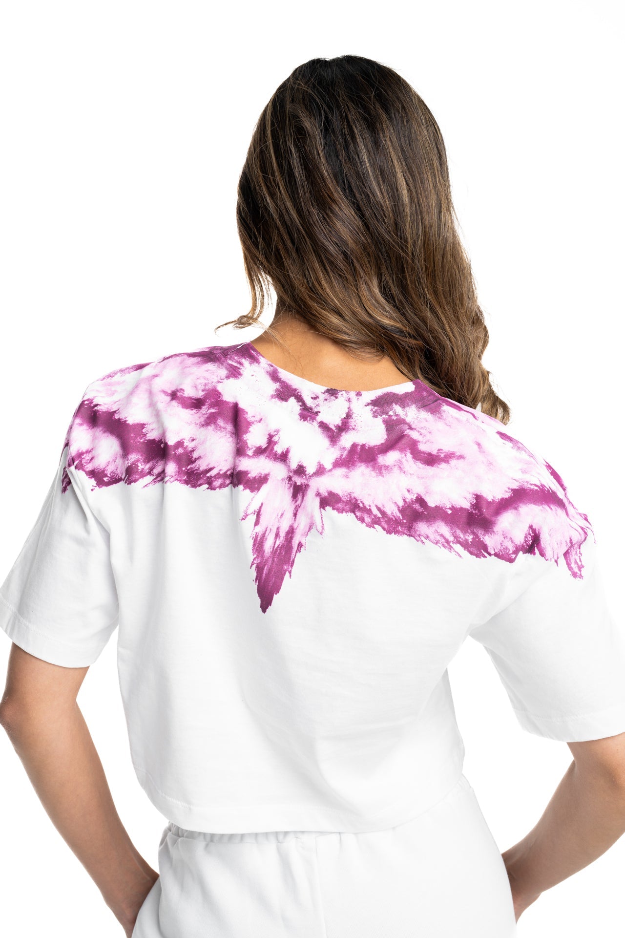 County of Milan Ladies T Shirt | 26ECM30122 -White/Pink