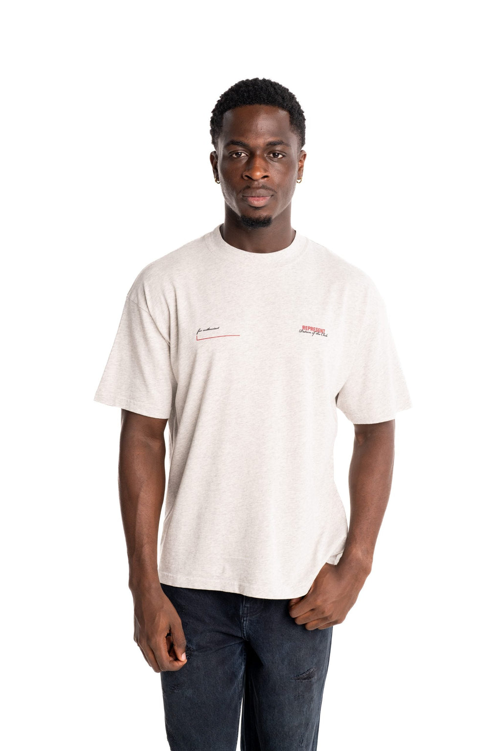 (Core) Represent Men's Patron Of The Club T Shirt | MLM4274-30-Cream Marl