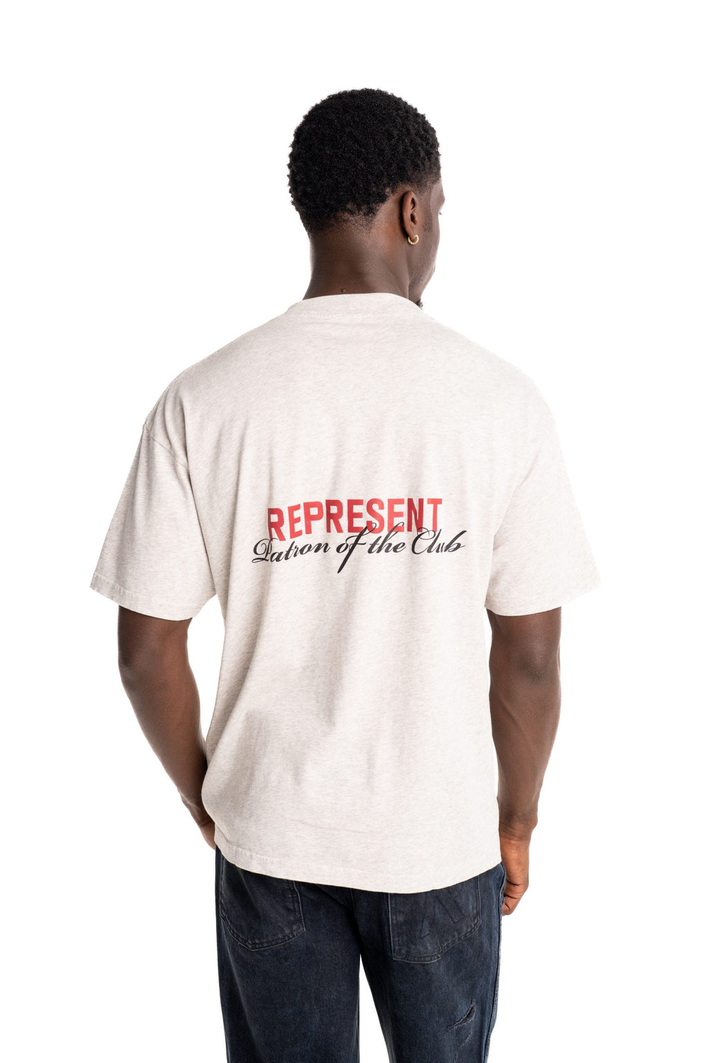 (Core) Represent Men's Patron Of The Club T Shirt | MLM4274-30-Cream Marl