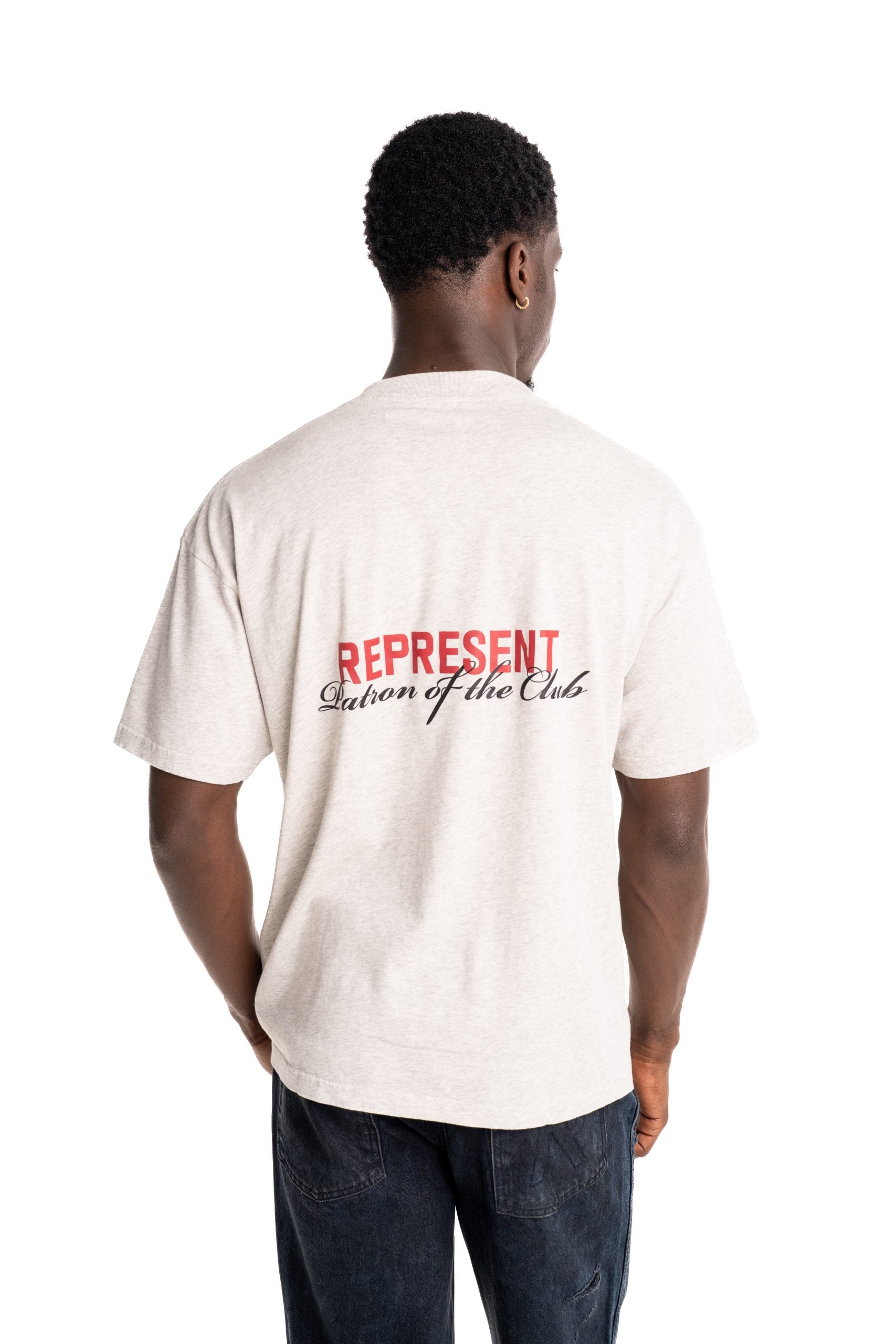 (Core) Represent Men's Patron Of The Club T Shirt | MLM4274-30-Cream Marl