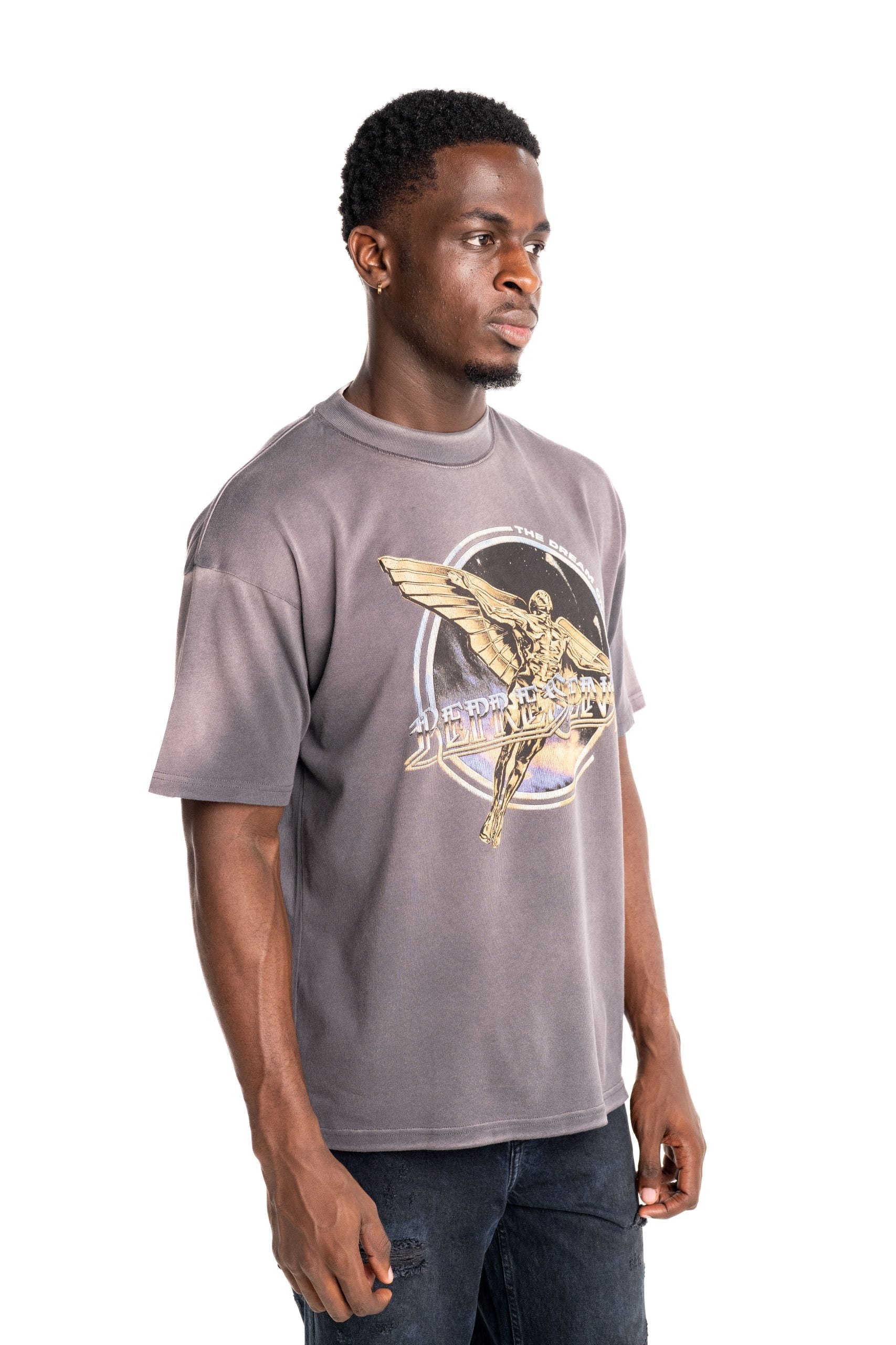 Represent Men's Golden Tour T Shirt | MLM100823-46-Sun Fade Grey
