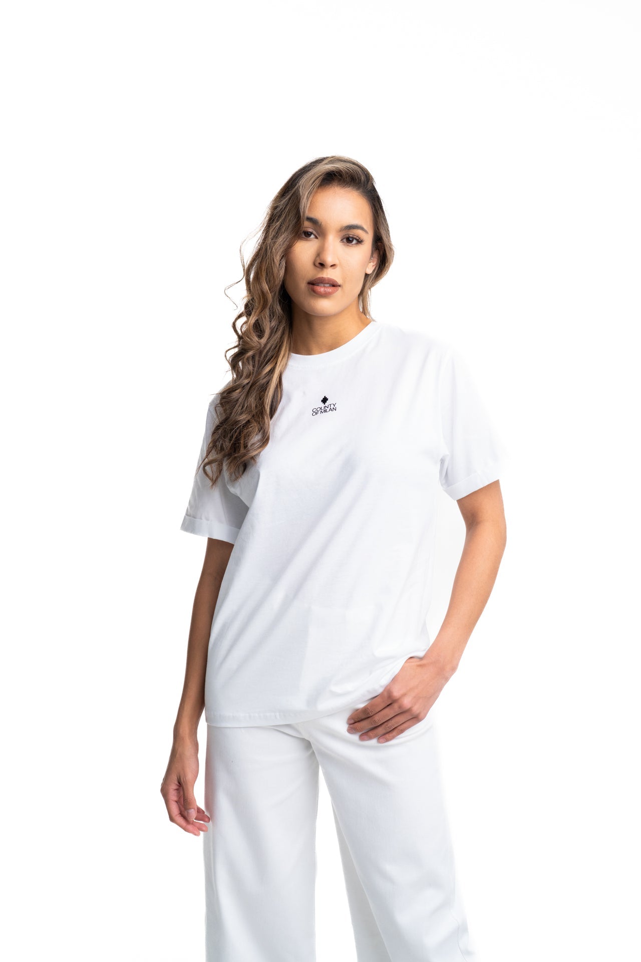 County of Milan Ladies T Shirt | 26ECM30110-White