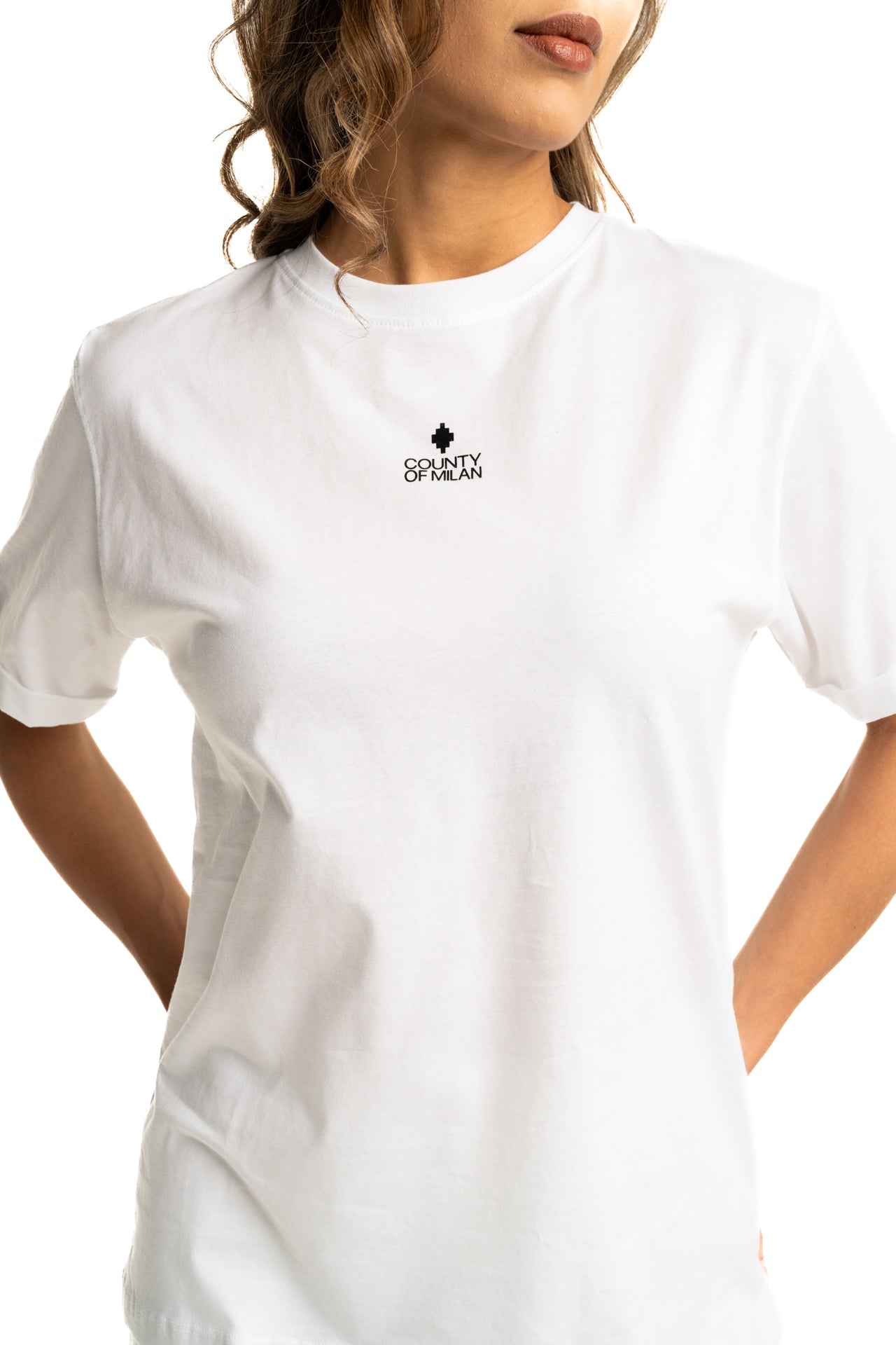 County of Milan Ladies T Shirt | 26ECM30110-White