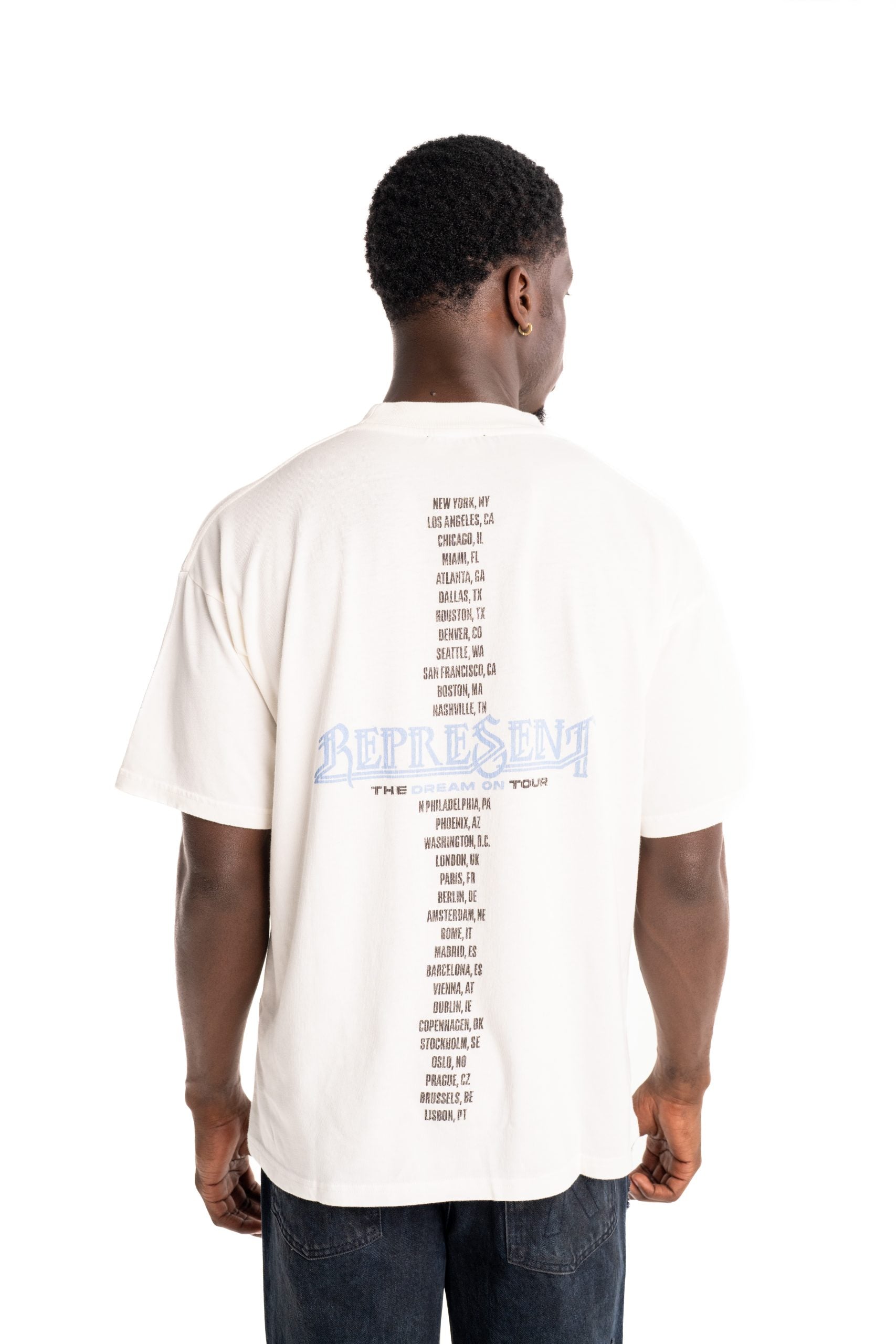 Represent Men's Golden Tour T Shirt | MLM100823-72-Flat White