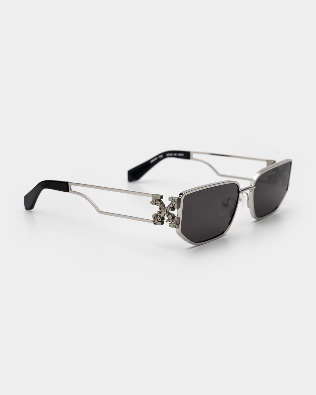 Off White Sunglasses Shiny Silver/White | OW1027-7207