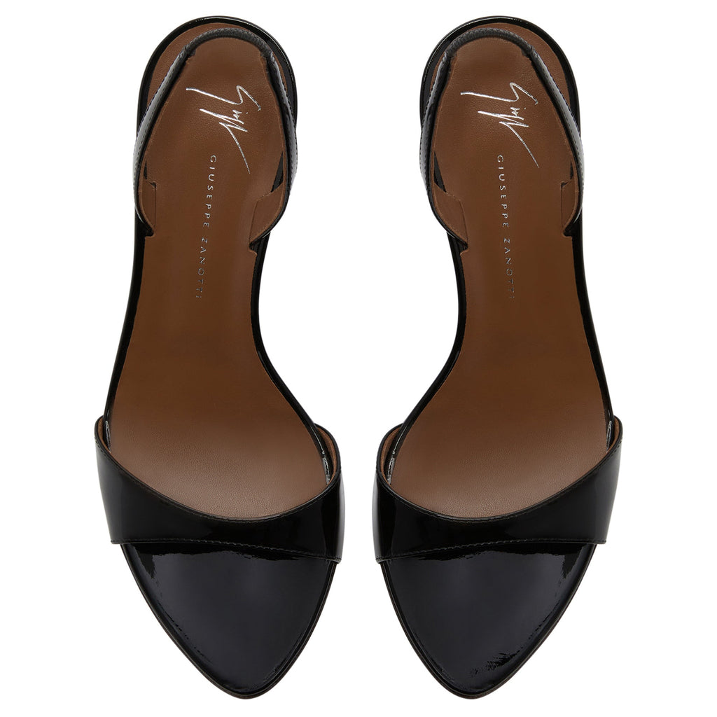 Giuseppe Zanotti Heels Zh11 Open Toe Strap Black