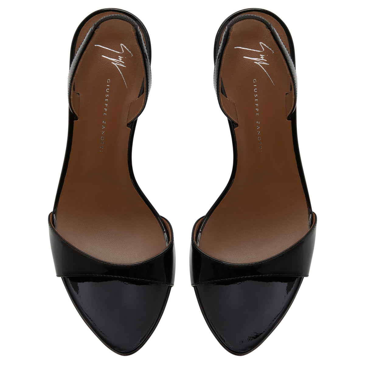 Giuseppe Zanotti Heels Zh11 Open Toe Strap Black