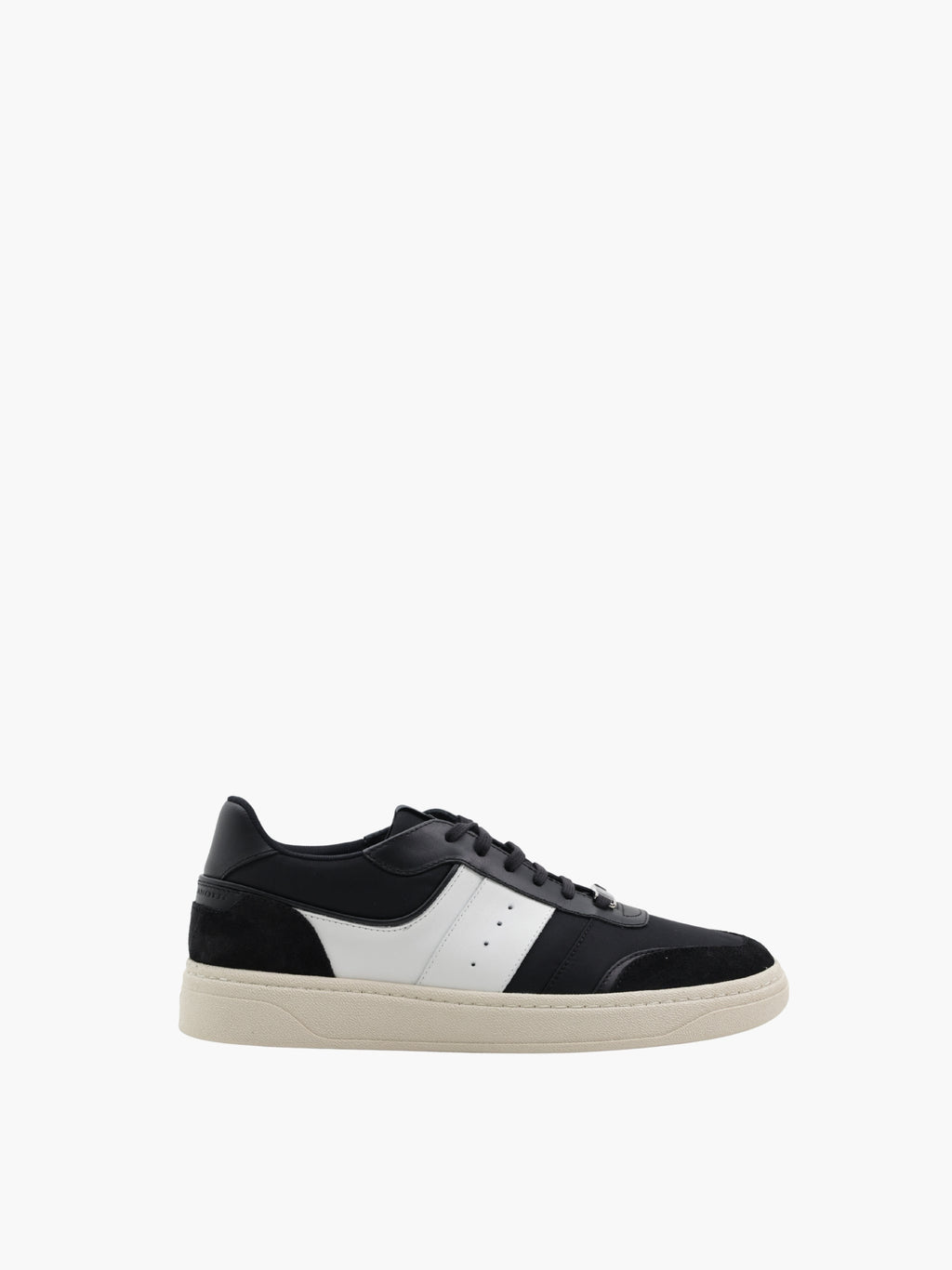Giuseppe Zanotti Sneakers Z70 White Strioe Suede Top Black/white