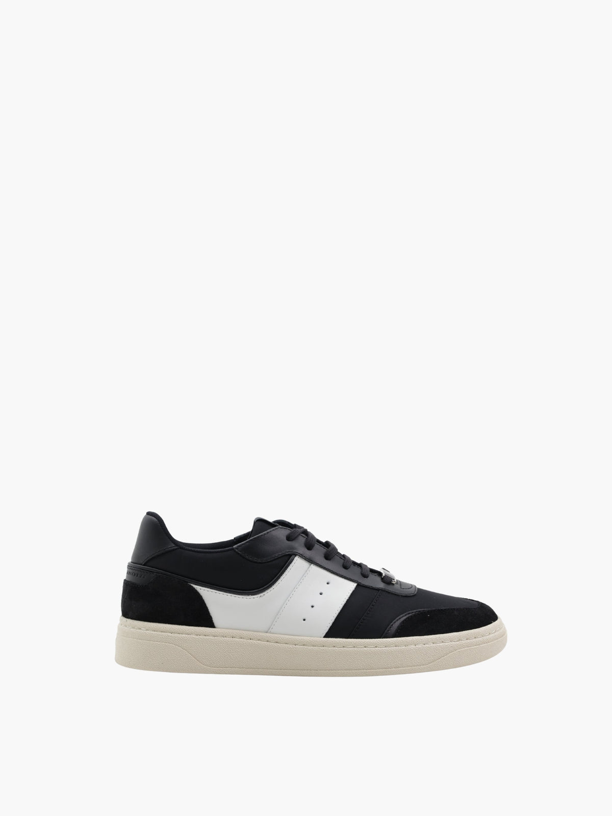 Giuseppe Zanotti Sneakers Z70 White Strioe Suede Top Black/white