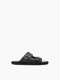 Iceburg Slides Is19 Double Buckle Logo Black