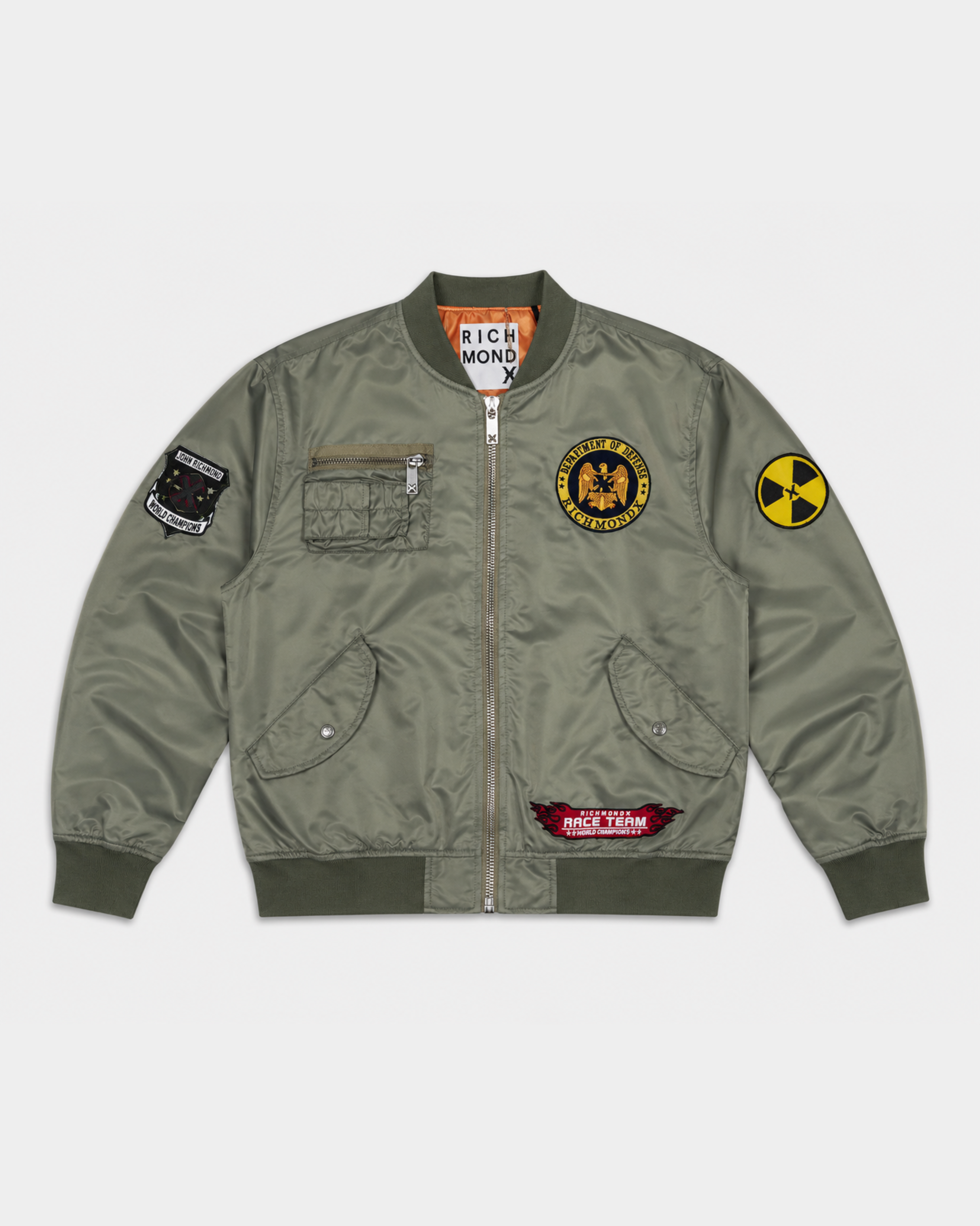 John Richmond Men's Candia Bomber | UMP26137GBHB-Green
