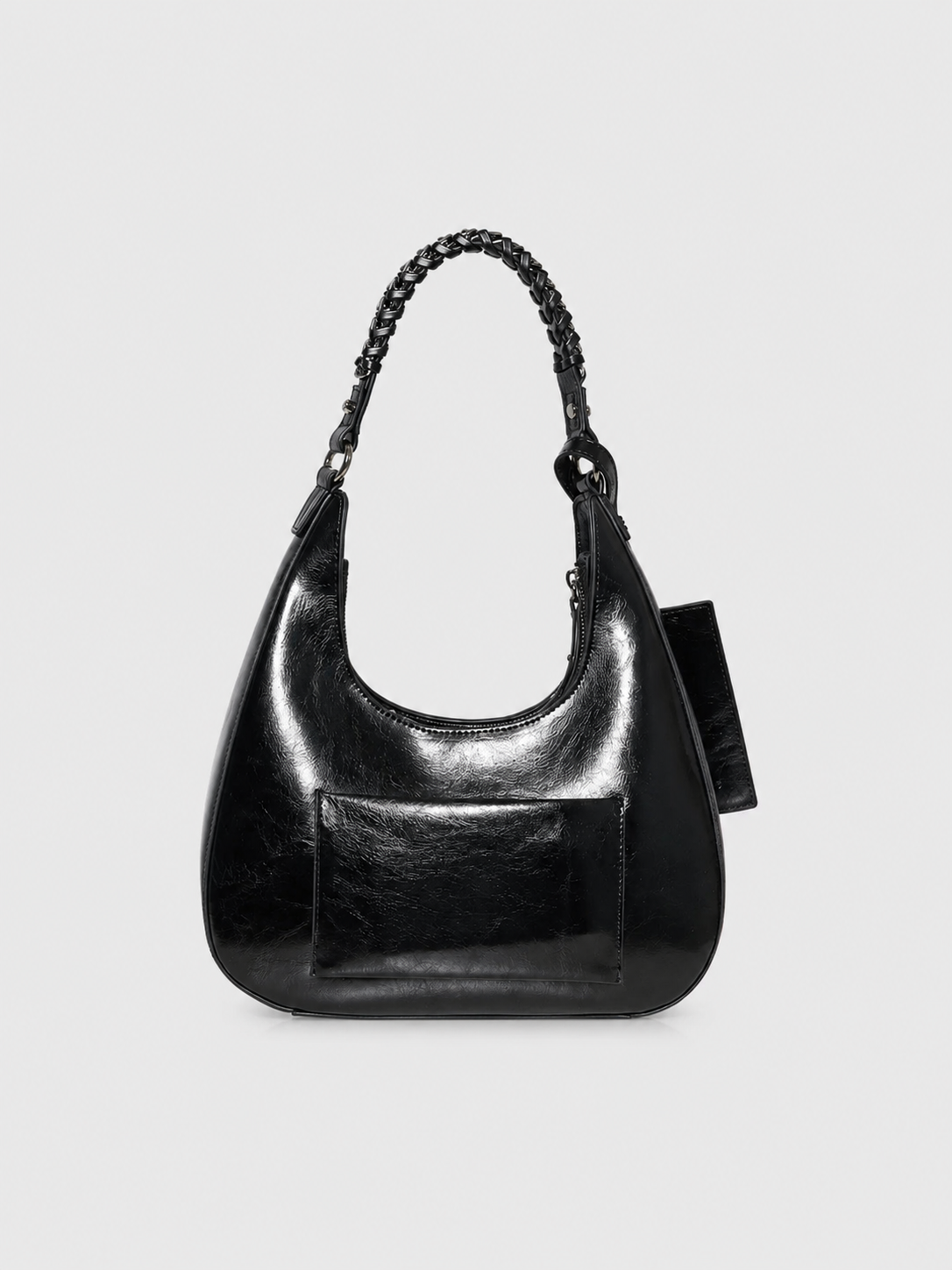John Richmond X Loni Real Leather Shoulder Bag | RWP26230BOILG-Black