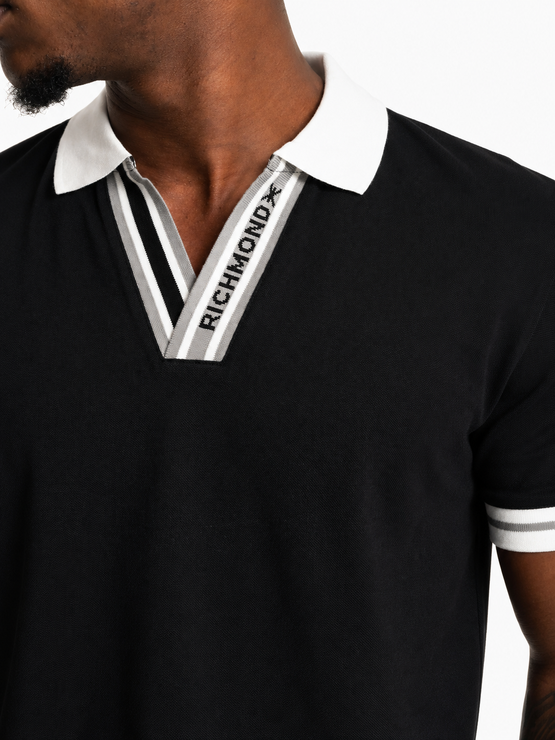 John Richmond Men's Moyim Polo | UMP26013POGKF-Black