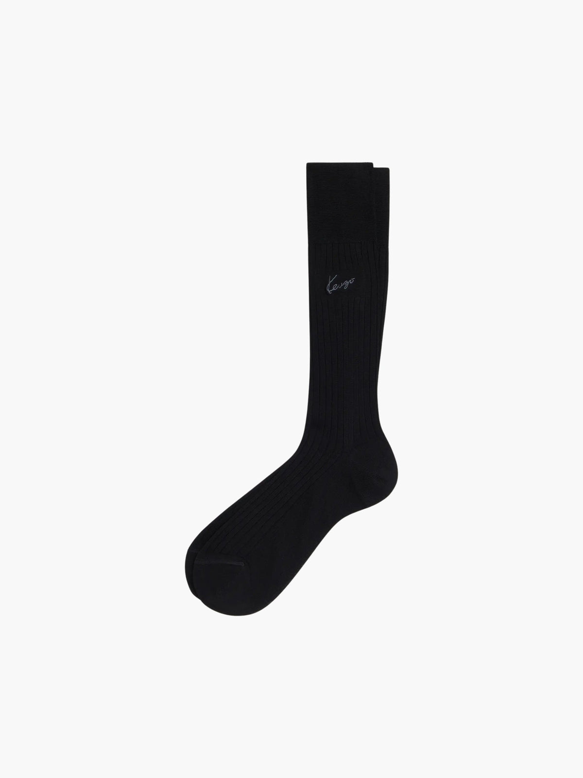 Kenzo Socks Logo Knitted Black