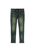 Purple Jeans Marred Vintage Verdigris Indigo