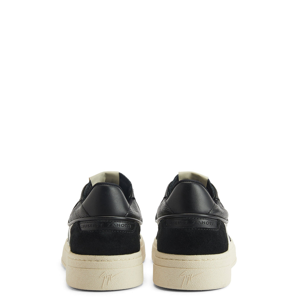 Giuseppe Zanotti Sneakers Z68 White Stripe Suede Front Black