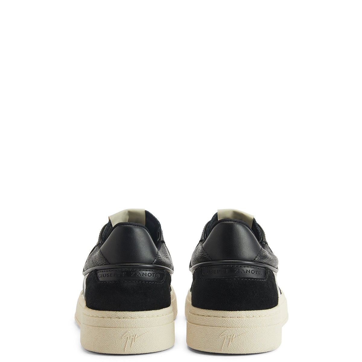 Giuseppe Zanotti Sneakers Z68 White Stripe Suede Front Black