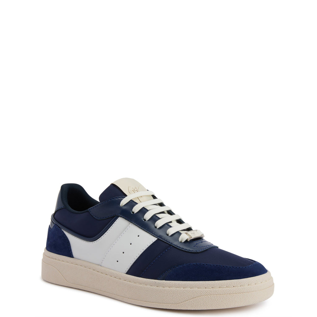 Giuseppe Zanotti Sneakers Z71 White Suede Top Blue/White