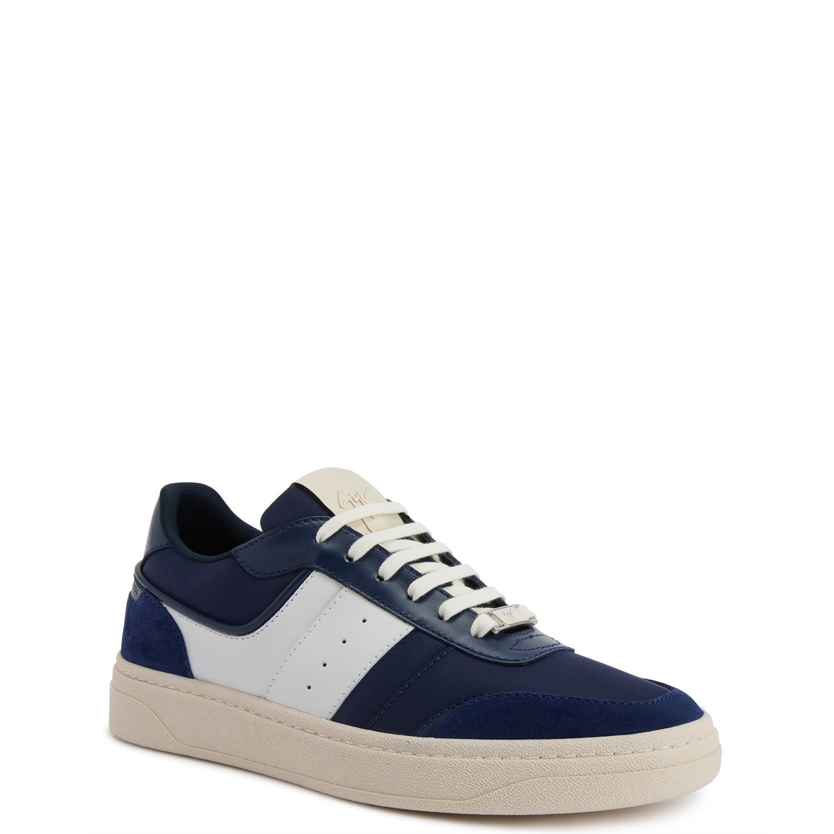 Giuseppe Zanotti Sneakers Z71 White Suede Top Blue/White