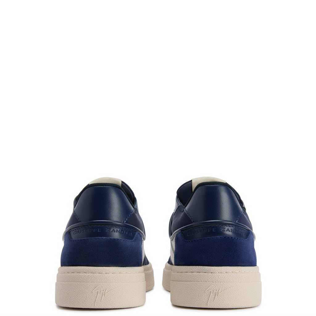 Giuseppe Zanotti Sneakers Z71 White Suede Top Blue/White