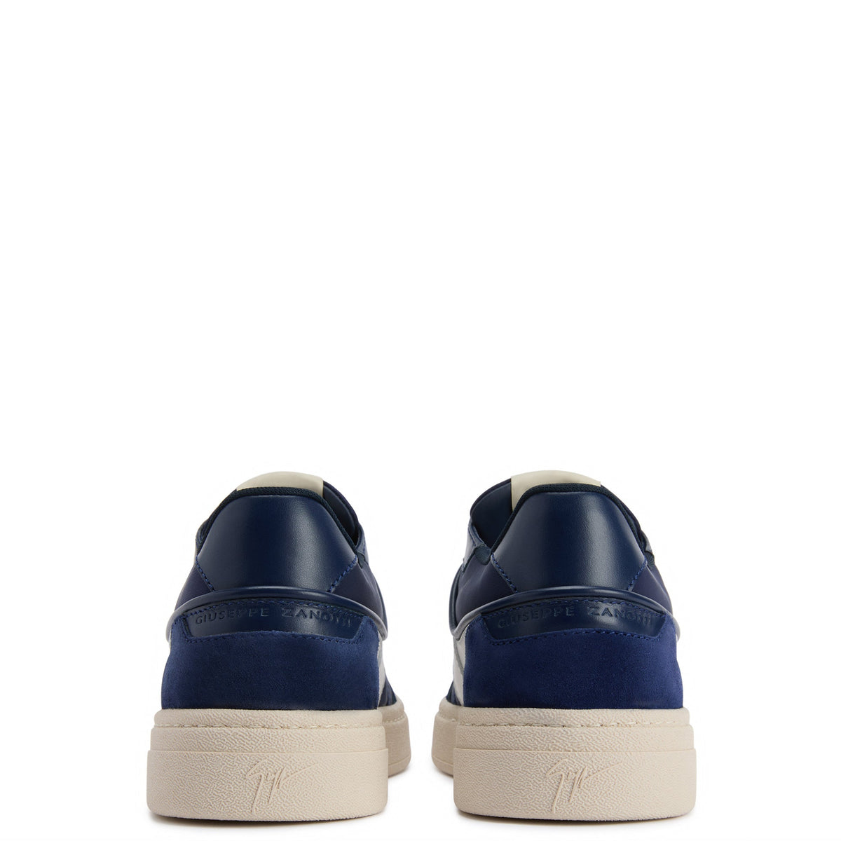 Giuseppe Zanotti Sneakers Z71 White Suede Top Blue/White