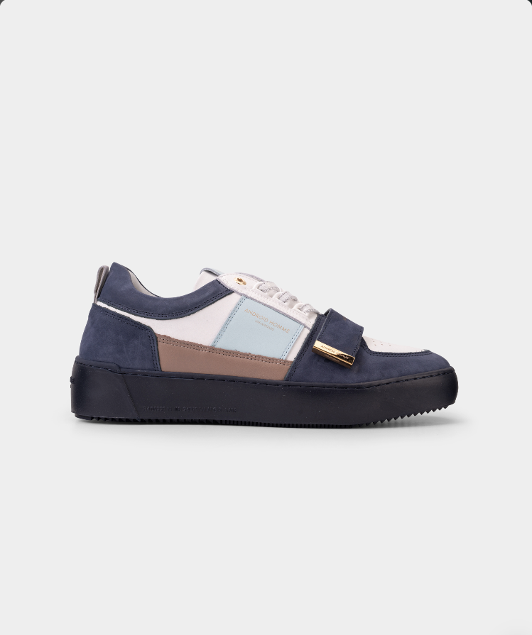 Android Homme Men's Point Dume Low Strap Nubuck/Gold Multicolour/Light Blue | AHP261-37