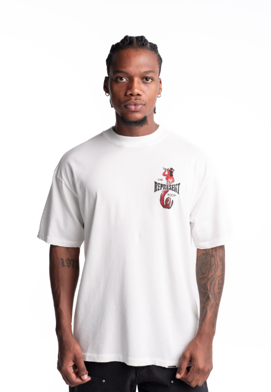 Represent Men's The Viper Room Dice T Shirt | MLM100598-72-Flat White