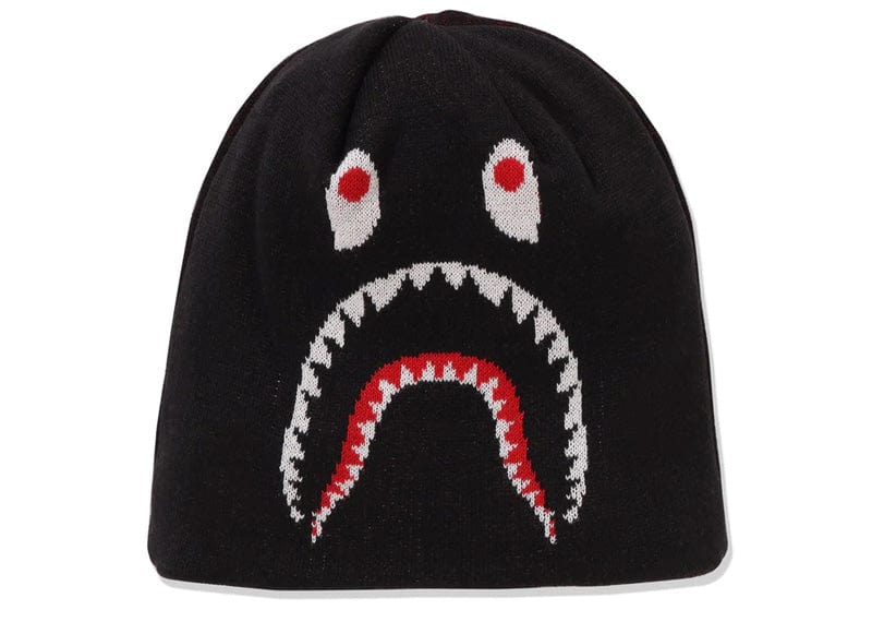 A Bathing Ape 2nd Shark Knit Beanie Black