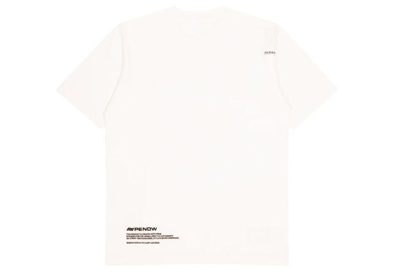 A Bathing Ape AAPE Now Camo Silicone Badge Tee White