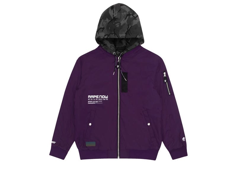 AAPE Lightweight Reversible Jacket Purple