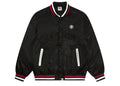 AAPE Now Moonface Baseball Jacket Black Red