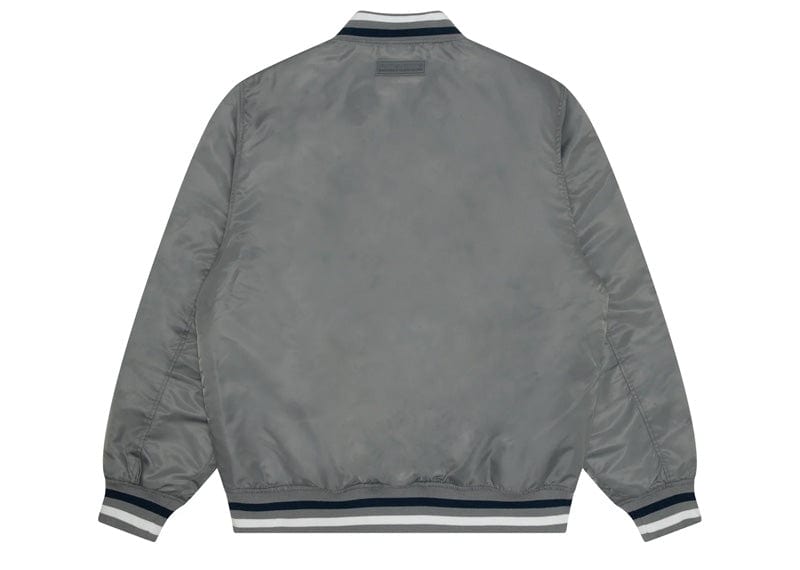 AAPE Now Moonface Baseball Jacket Grey
