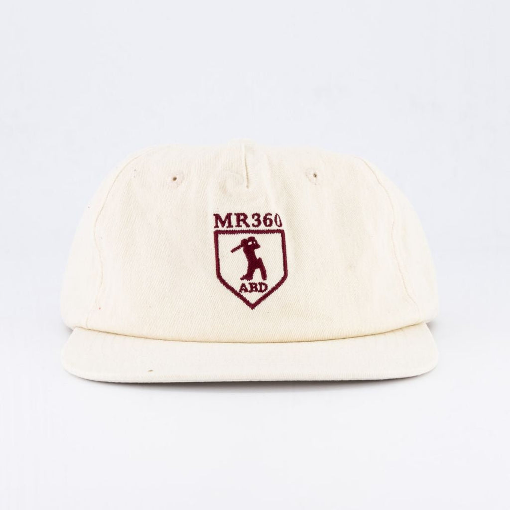 AB de Villiers 360 Crest Traditional Cap Plain Ivory