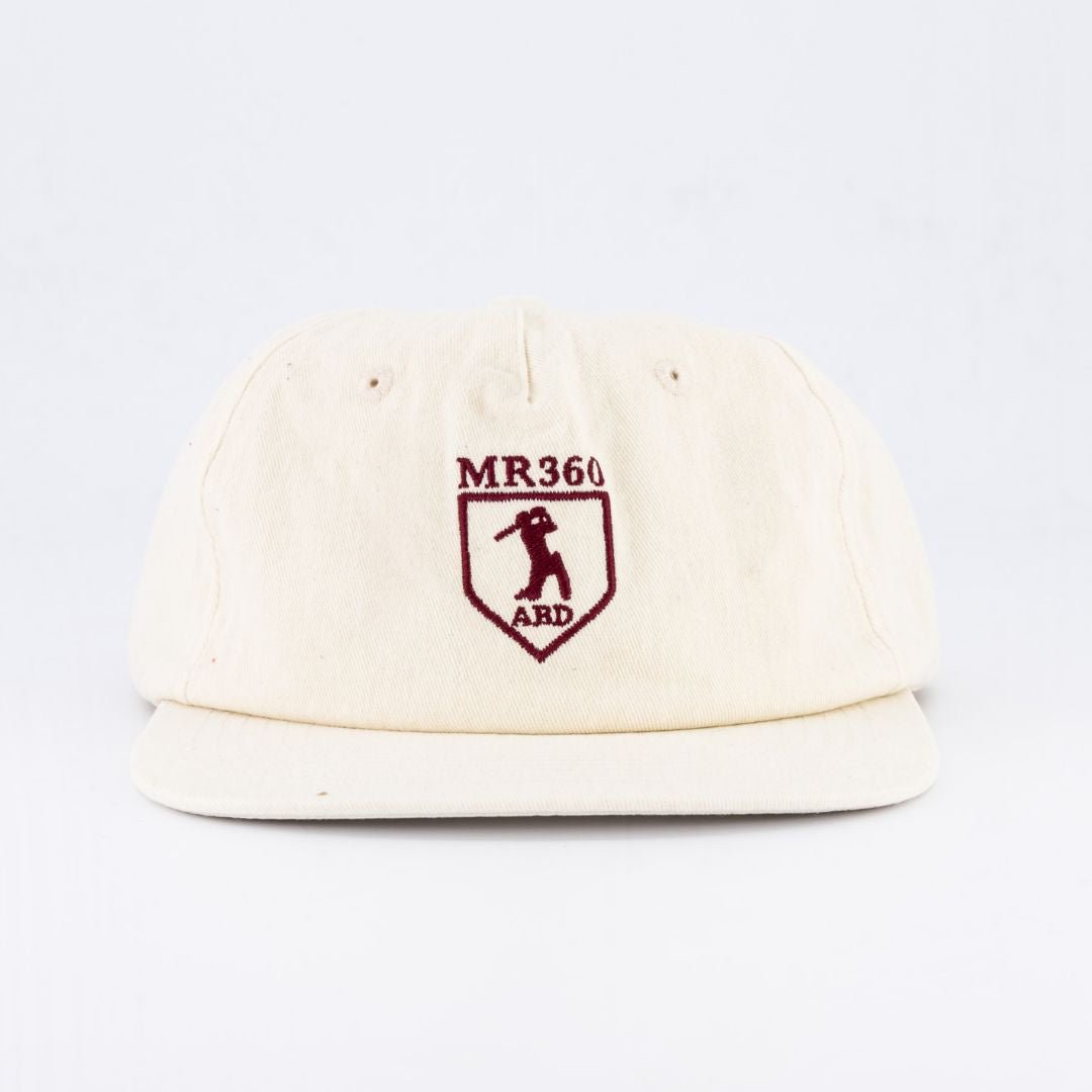AB de Villiers 360 Crest Traditional Cap Plain Ivory
