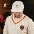 AB de Villiers 360 Crest Traditional Cap Plain Ivory