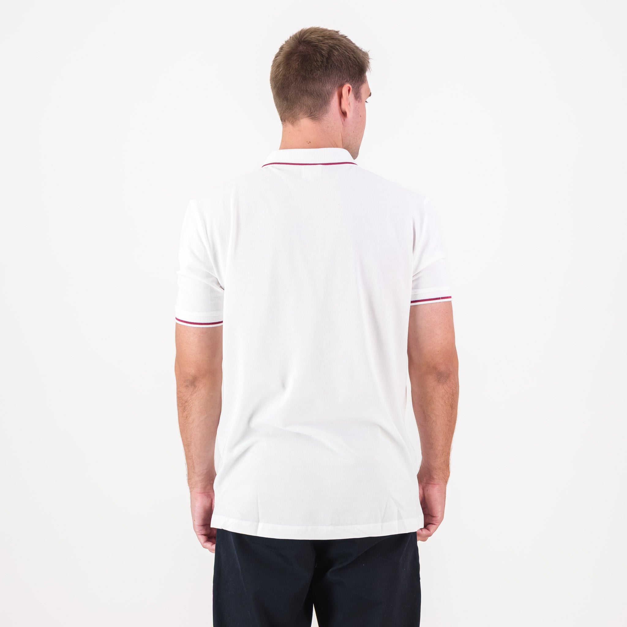 AB de Villiers 360 Small Logo Short Sleeve Polo White