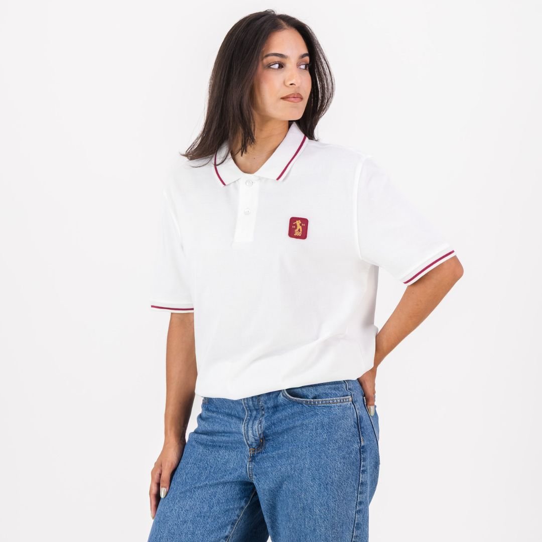 AB de Villiers 360 Small Logo Short Sleeve Polo White