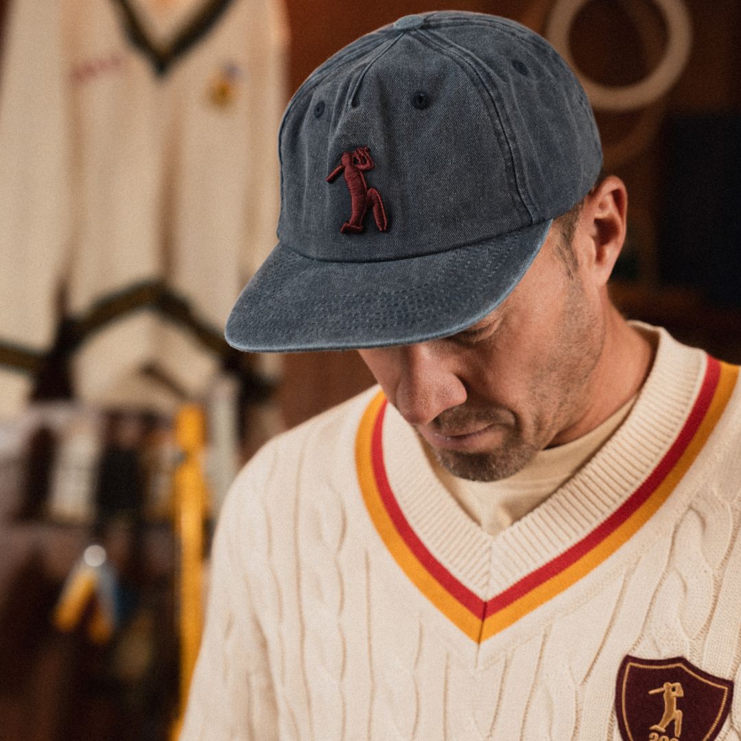 AB de Villiers 360 Small Logo Traditional Cap Plain Navy