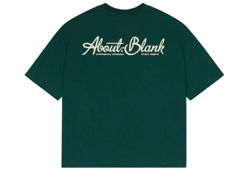 About:Blank Banner Logo T-Shirt Epsom Green