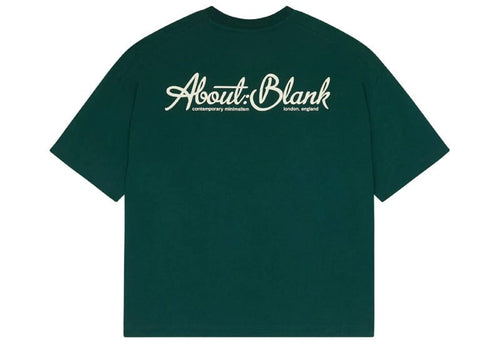 About:Blank Banner Logo T-Shirt Epsom Green