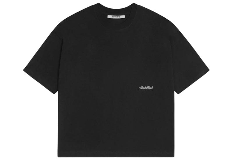 about:blank Banner T-Shirt Black/Ecru