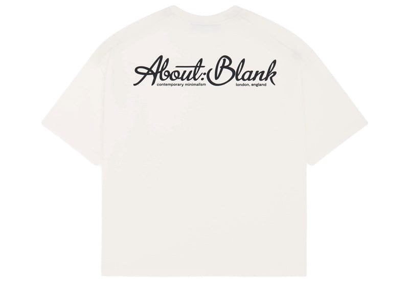 about:blank Banner T-Shirt Oat/Black
