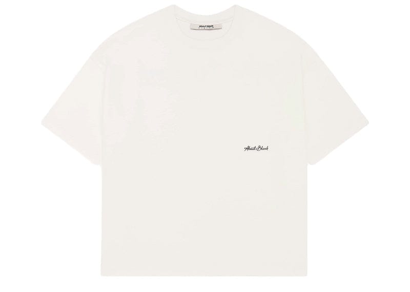 about:blank Banner T-Shirt Oat/Black