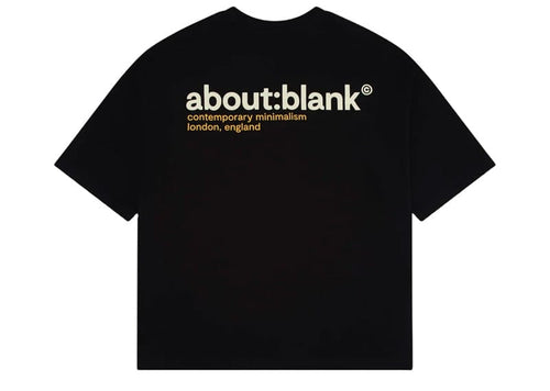 About:Blank BLANC ET JAUNE T-Shirt Black Yellow