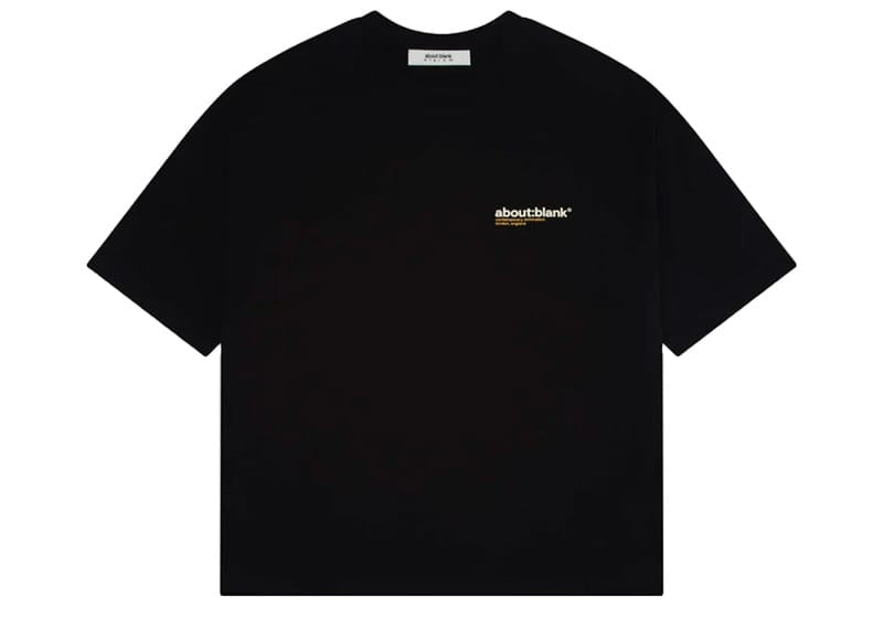 About:Blank BLANC ET JAUNE T-Shirt Black Yellow