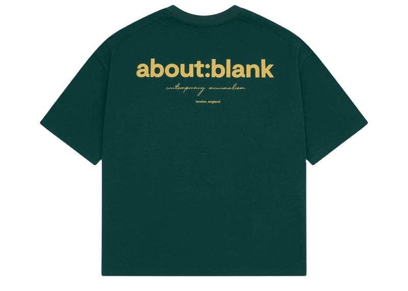 About:Blank Box T-Shirt Epsom Green Yellow
