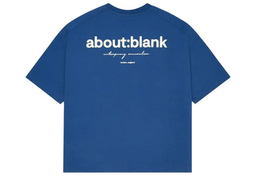 about:blank Box Tee Estate Blue/Ecru